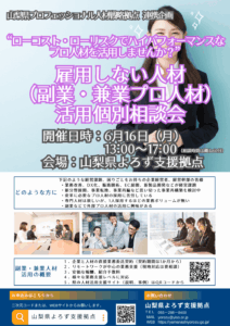 雇用しない人材（副業・兼業プロ人材）活用個別相談会